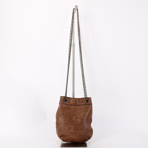 Patricia Nash Xbody Purse 9.5 x 8.5 x 1 Brown Silver Bronze Studs Leather Purse - Picture 5 of 10